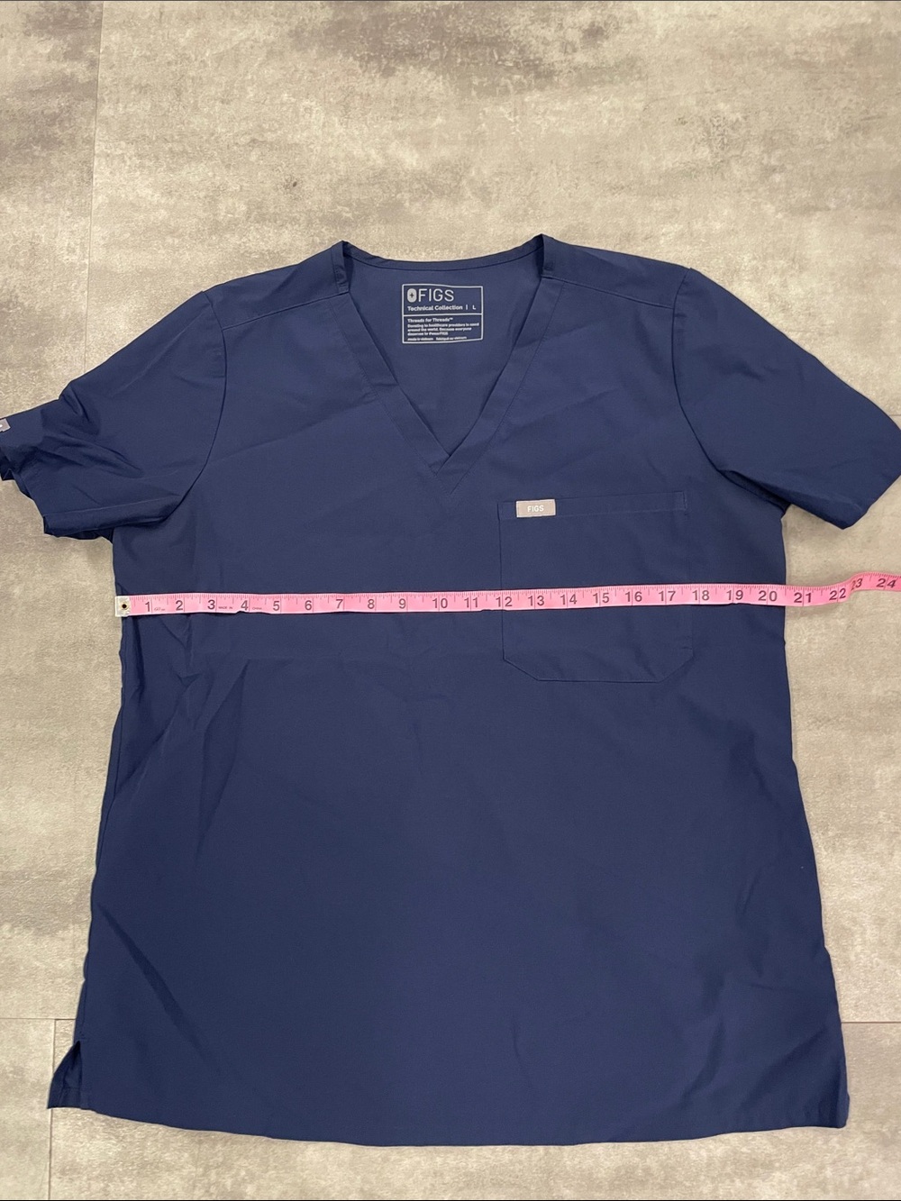 Sz Large 2 sets (4 pieces) navy blue, FIGS scrubs (Zamora joggers Catarina tops - Picture 15 of 15